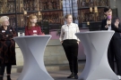 Die Preisträgerinnen mit Moderatorin  Christiane Poertgen